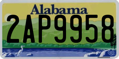 AL license plate 2AP9958