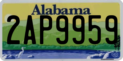 AL license plate 2AP9959