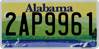 AL license plate 2AP9961