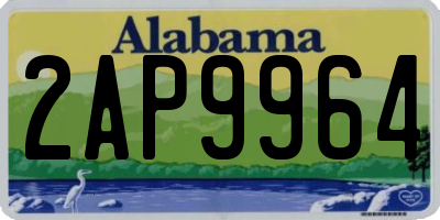 AL license plate 2AP9964