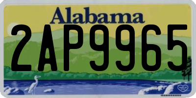 AL license plate 2AP9965