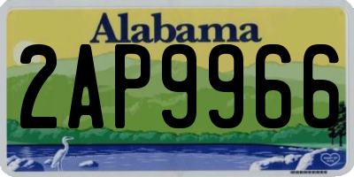 AL license plate 2AP9966