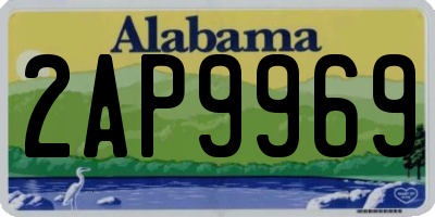 AL license plate 2AP9969
