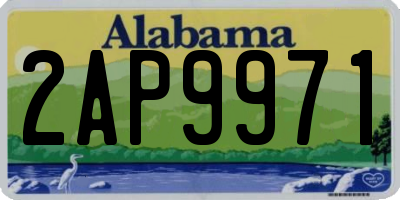 AL license plate 2AP9971