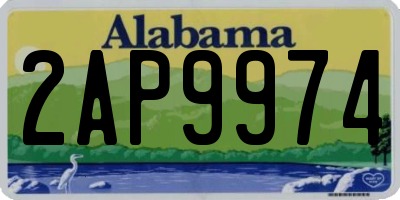 AL license plate 2AP9974
