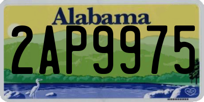 AL license plate 2AP9975