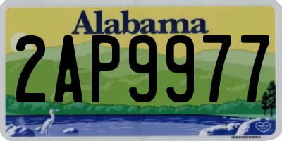 AL license plate 2AP9977