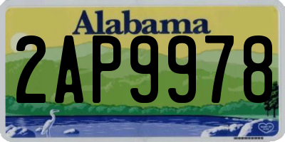 AL license plate 2AP9978
