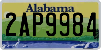 AL license plate 2AP9984
