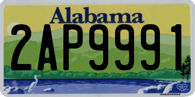 AL license plate 2AP9991