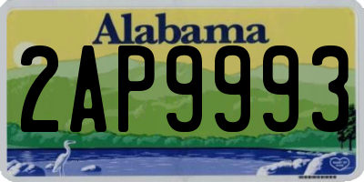 AL license plate 2AP9993