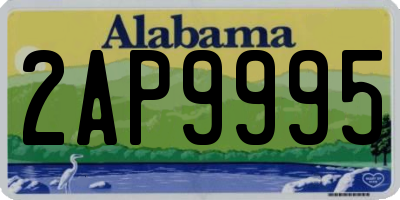AL license plate 2AP9995
