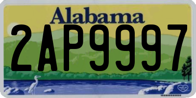 AL license plate 2AP9997