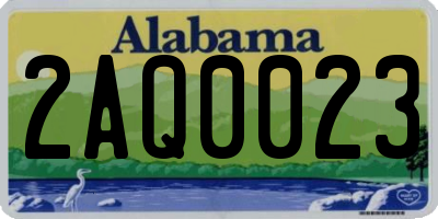 AL license plate 2AQ0023