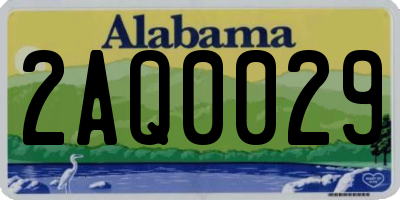 AL license plate 2AQ0029