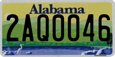 AL license plate 2AQ0046