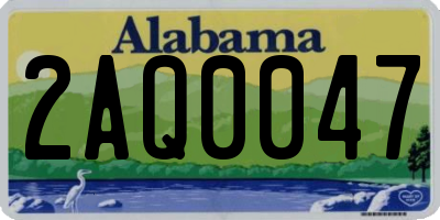 AL license plate 2AQ0047