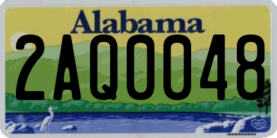 AL license plate 2AQ0048