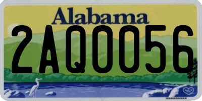 AL license plate 2AQ0056