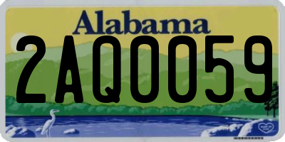 AL license plate 2AQ0059