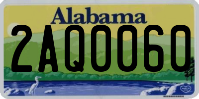 AL license plate 2AQ0060