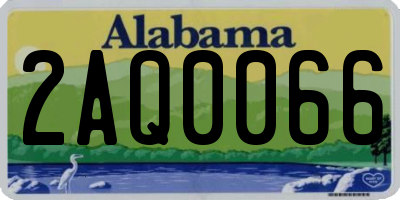 AL license plate 2AQ0066