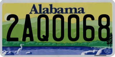 AL license plate 2AQ0068