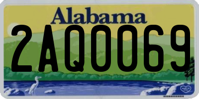 AL license plate 2AQ0069