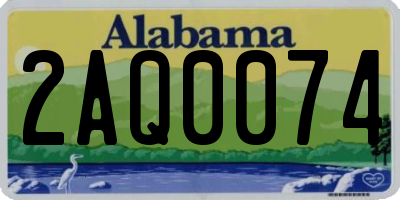 AL license plate 2AQ0074