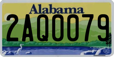 AL license plate 2AQ0079