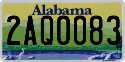 AL license plate 2AQ0083