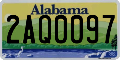 AL license plate 2AQ0097