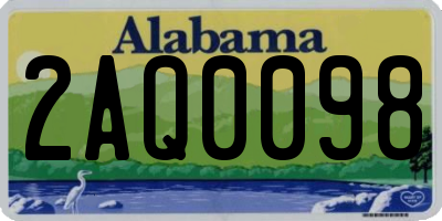 AL license plate 2AQ0098