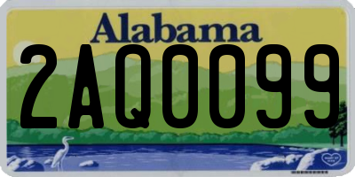 AL license plate 2AQ0099