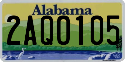 AL license plate 2AQ0105