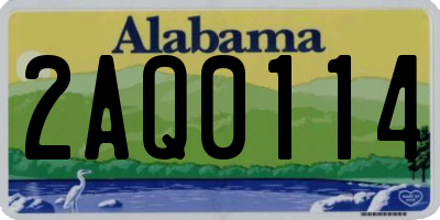 AL license plate 2AQ0114