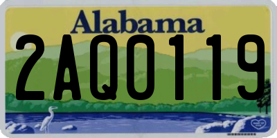 AL license plate 2AQ0119