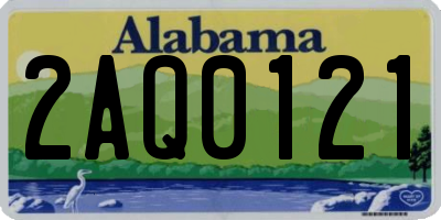 AL license plate 2AQ0121