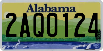 AL license plate 2AQ0124