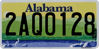 AL license plate 2AQ0128