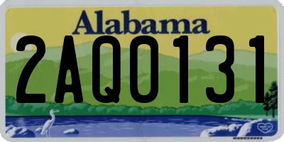 AL license plate 2AQ0131
