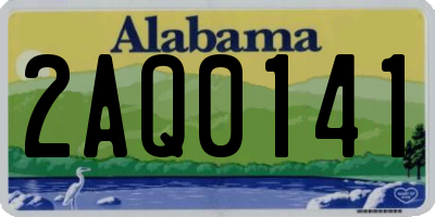AL license plate 2AQ0141