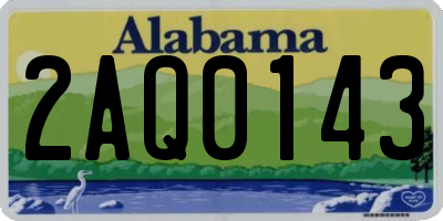 AL license plate 2AQ0143
