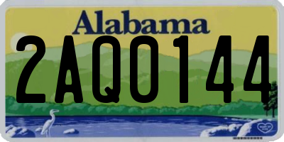 AL license plate 2AQ0144