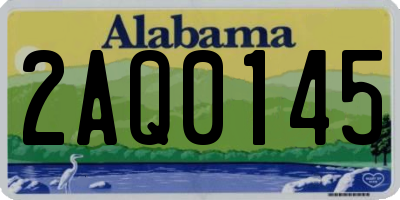 AL license plate 2AQ0145