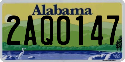 AL license plate 2AQ0147