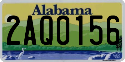 AL license plate 2AQ0156