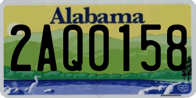 AL license plate 2AQ0158