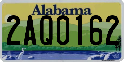 AL license plate 2AQ0162