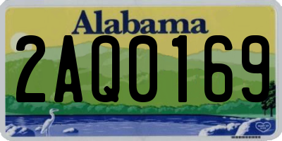 AL license plate 2AQ0169